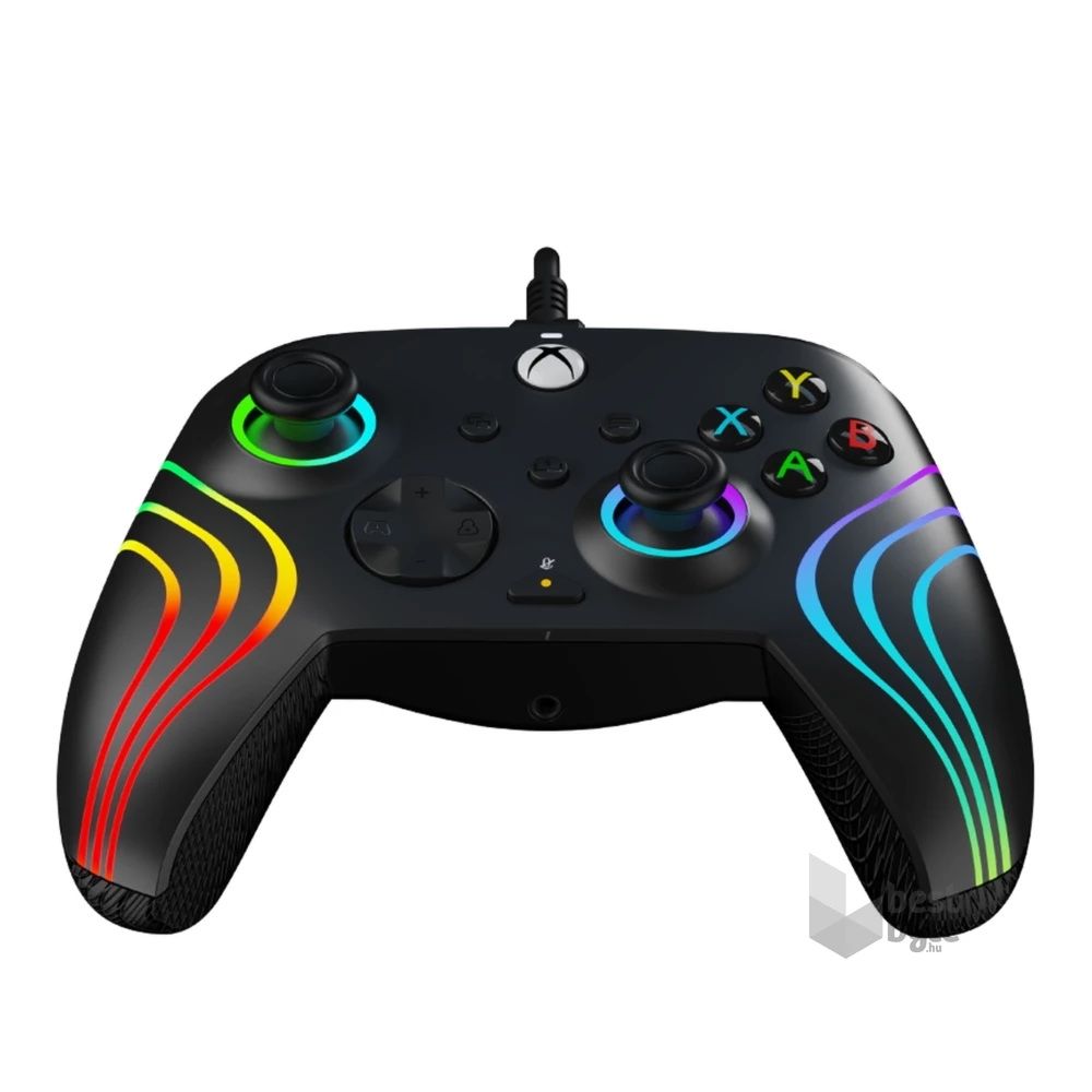 PDP 049-024 Afterglow Wave Xbox Series X|S/Xbox One/PC vezetékes fekete kontroller