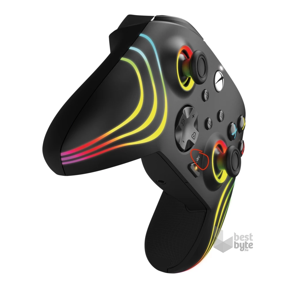 PDP 049-024 Afterglow Wave Xbox Series X|S/Xbox One/PC vezetékes fekete kontroller