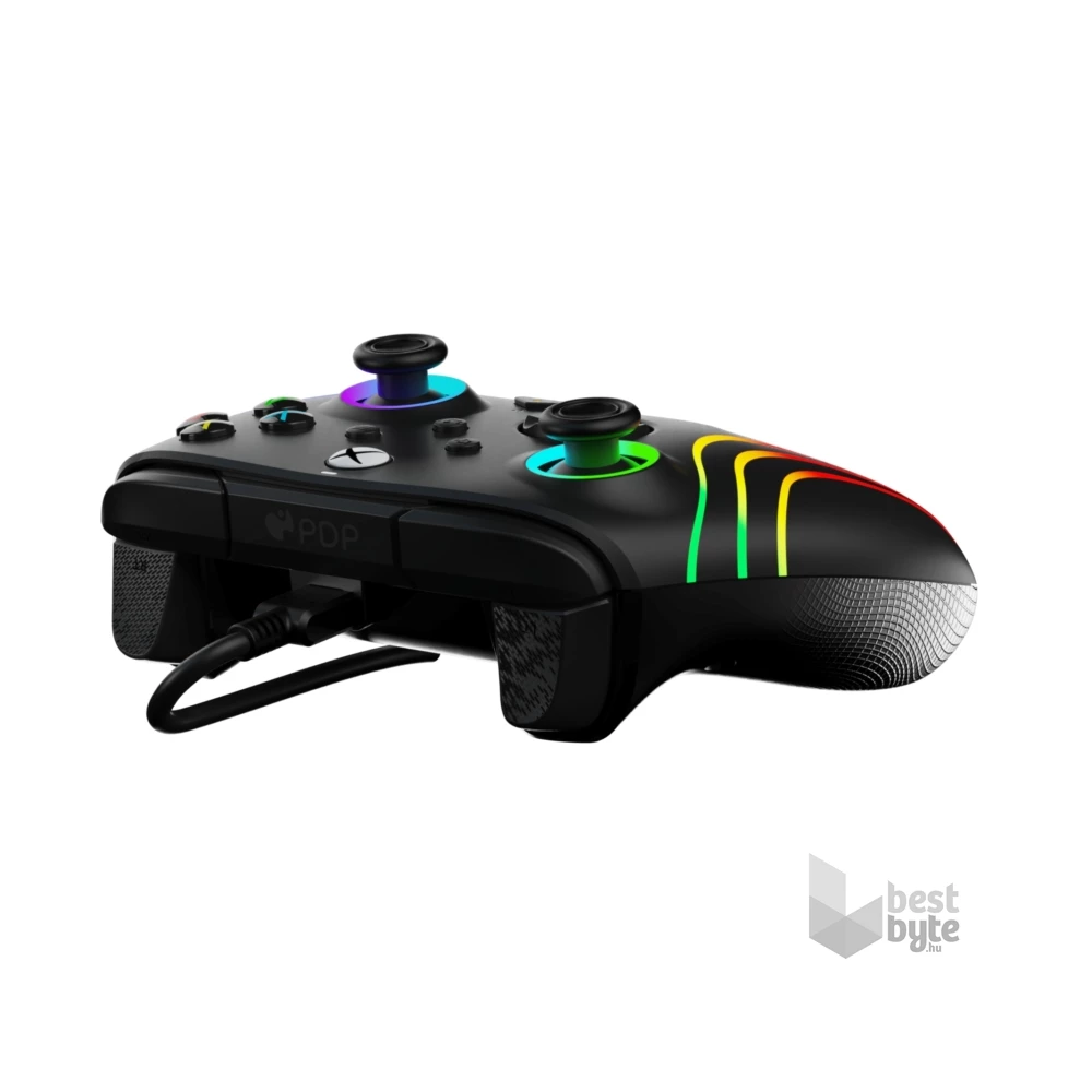 PDP 049-024 Afterglow Wave Xbox Series X|S/Xbox One/PC vezetékes fekete kontroller