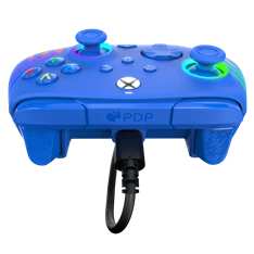 PDP 049-024-BL Afterglow Wave Xbox Series X|S/Xbox One/PC vezetékes RGB LED kék kontroller