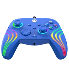 PDP 049-024-BL Afterglow Wave Xbox Series X|S/Xbox One/PC vezetékes RGB LED kék kontroller