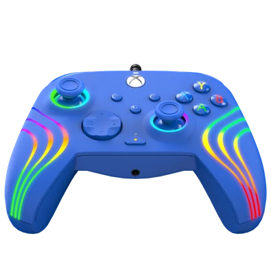 PDP 049-024-BL Afterglow Wave Xbox Series X|S/Xbox One/PC vezetékes RGB LED kék kontroller