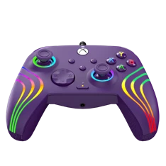 PDP 049-024-PR Afterglow Wave Xbox Series X|S/Xbox One/PC RGB LED lila vezetékes kontroller