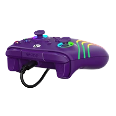 PDP 049-024-PR Afterglow Wave Xbox Series X|S/Xbox One/PC RGB LED lila vezetékes kontroller