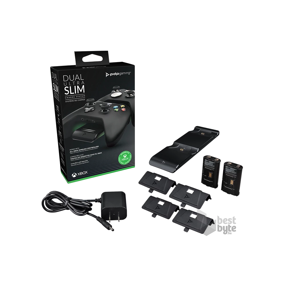 PDP 049-009-EU Dual Ultra Slim Charge System Xbox Series X/Xbox One fekete töltőállomás