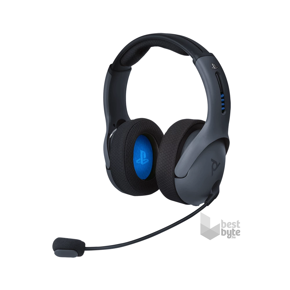 PDP 051-049-EU-BK LVL50 PS4/PS5/PC vezeték nélküli szürke headset