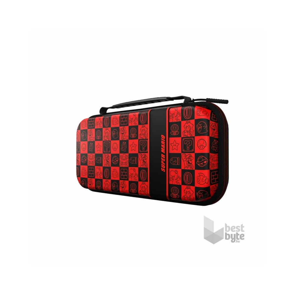 PDP 500-224-SPIG Plus Glow Nintendo Switch/Lite/OLED Mario Icon Glow in the Dark utazótok