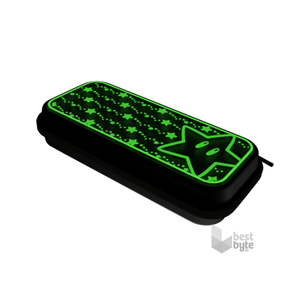 PDP 500-224-STGD Plus Glow Nintendo Switch/Lite/OLED Super Star Glow in the Dark utazótok