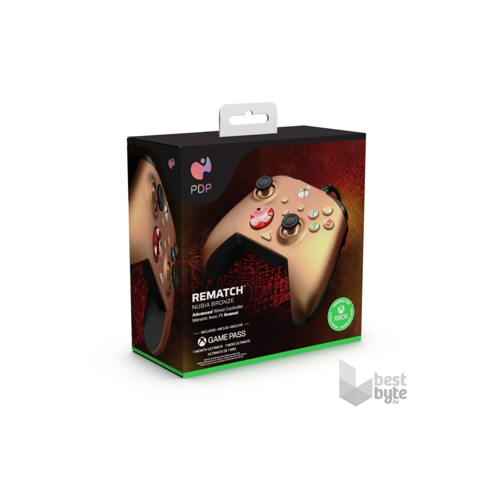 PDP 049-023-NBR Rematch Advanced Xbox Series X|S/Xbox One/PC vezetékes Nubia Bronze kontroller