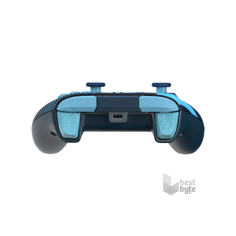 PDP 049-023-BLTD Rematch Glow Adevanced Xbox Series X|S/Xbox One/PC vezetékes Blue Tide Glow in the Dark kontroller
