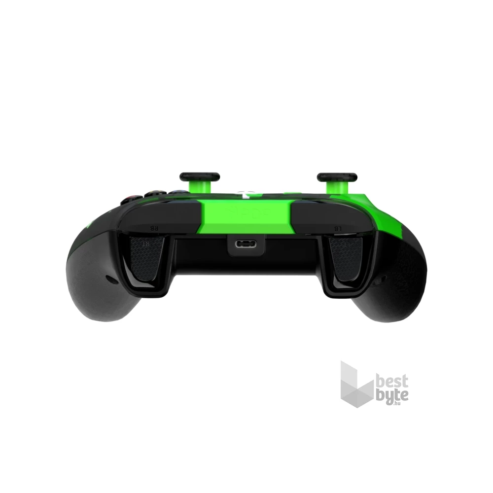 PDP 049-023-JGR Rematch Glow Adevanced Xbox Series X|S/Xbox One/PC vezetékes Jolt Green Glow in the Dark kontroller
