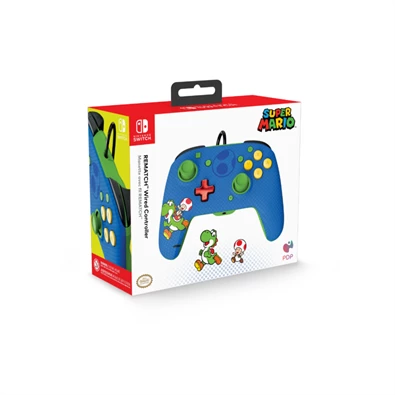PDP Rematch Mario & Yoshi Nintendo Switch/OLED/Switch 2 vezetékes kontroller