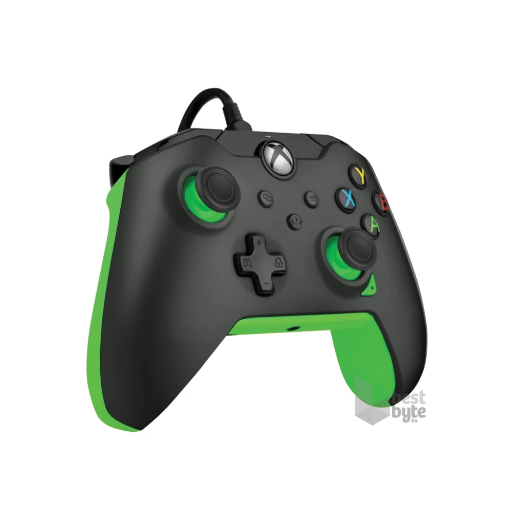 PDP 049-012-GG Xbox Series X|S/Xbox One/PC vezetékes neon fekete kontroller