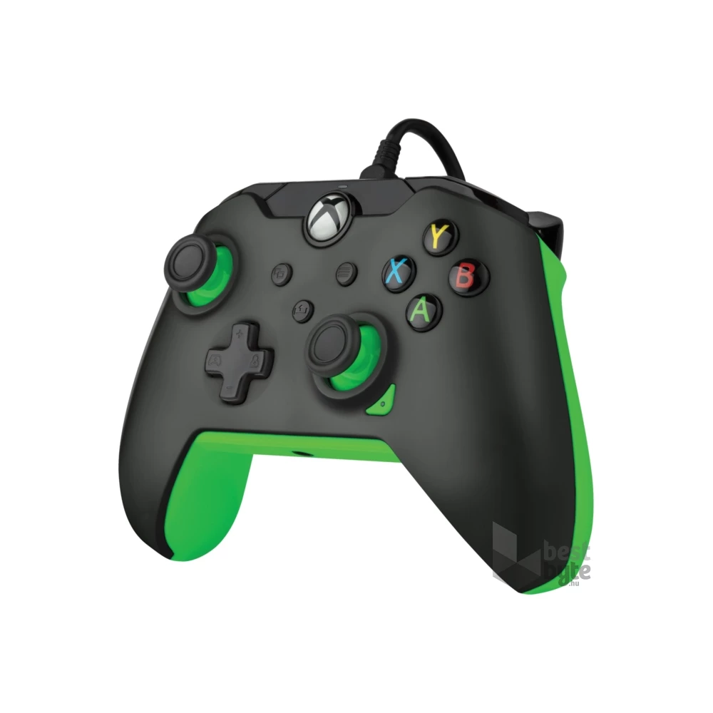 PDP 049-012-GG Xbox Series X|S/Xbox One/PC vezetékes neon fekete kontroller