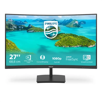 Philips 27" 271E1SCA FHD VA VGA/HDMI ívelt monitor