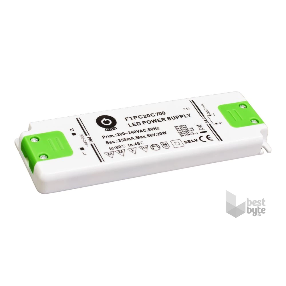 POS POWER FTPC20C700 700mA/14~29V 20,3W IP20 LED tápegység