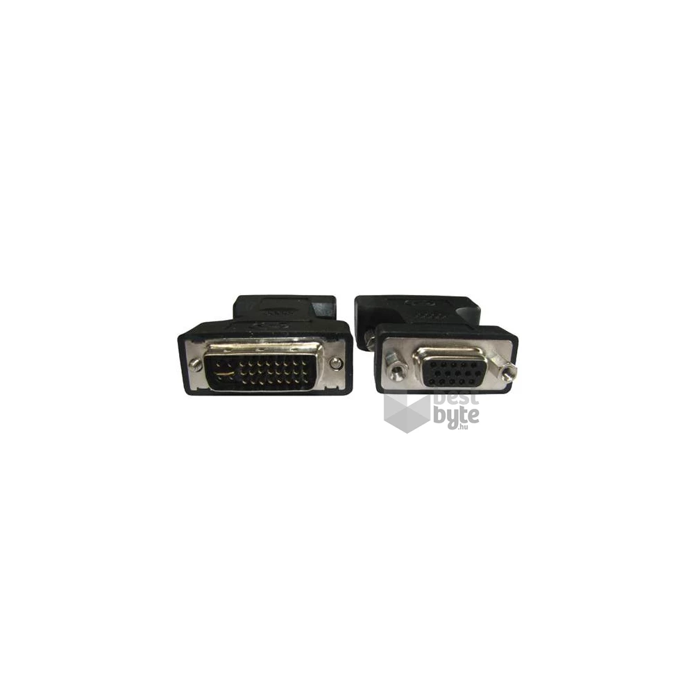 Gembird DVI-A -> VGA M/F adapter fekete
