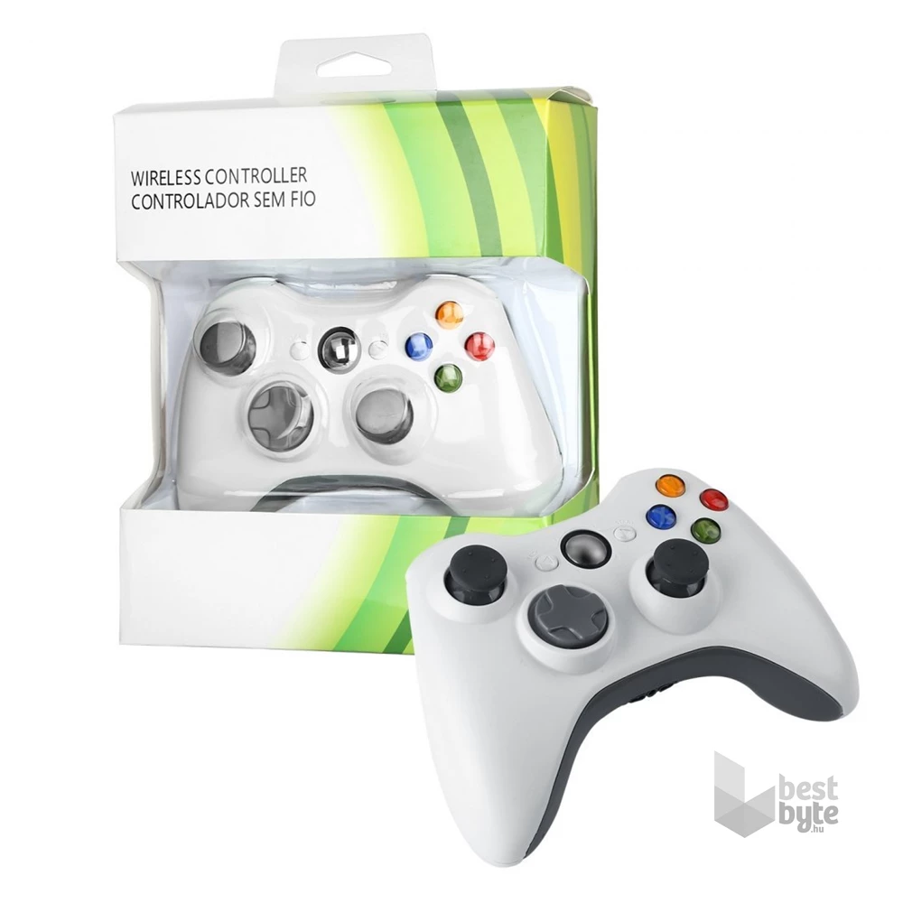 Vezeték nélküli Xbox 360 fehér kontroller