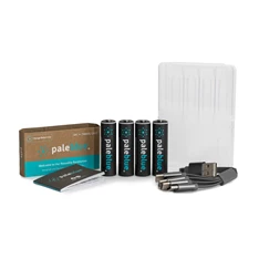 Paleblue PB-AA-C 4xAA 2000mAh USB-C újratölthető ceruza akkumulátor + töltőkábel
