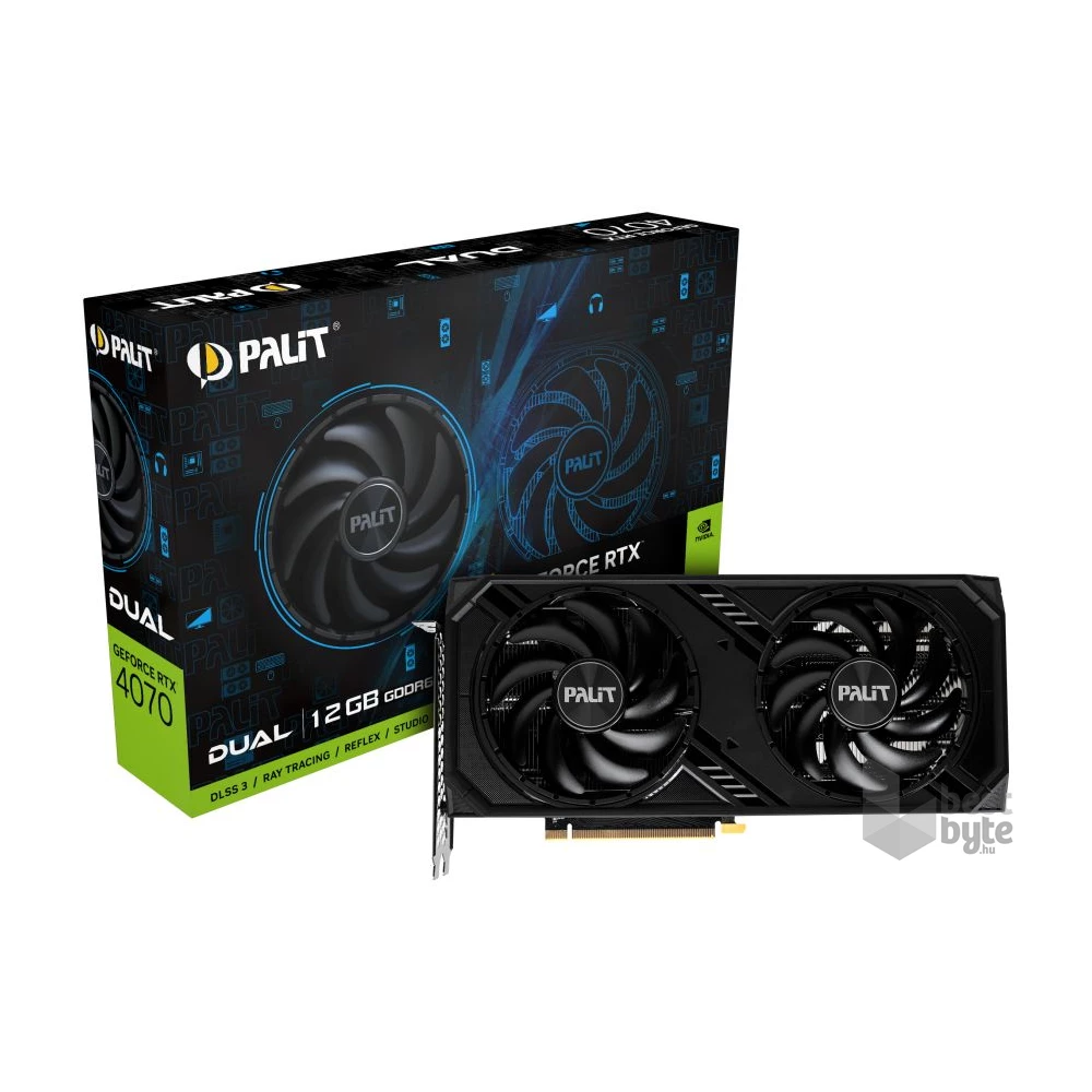 Palit GeForce RTX 4070 Dual 12GB GDDR6X 192-bit videókártya