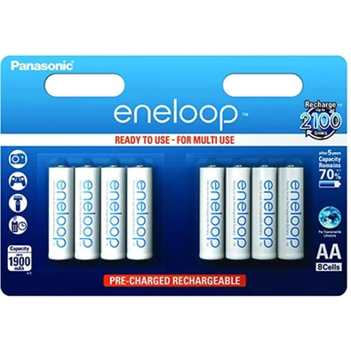 Panasonic Eneloop AA 1900mAh ceruza akkumulátor 8db/bliszter