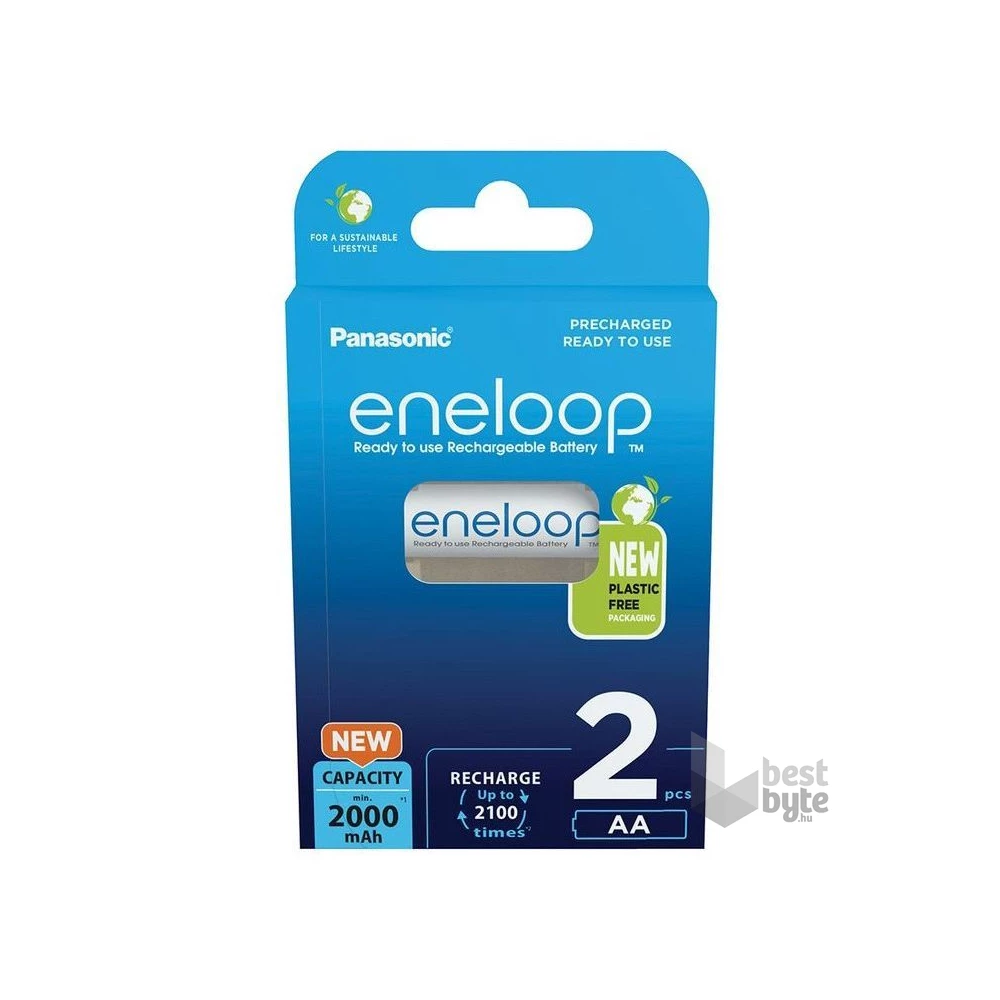 Panasonic Eneloop BK-3MCDE/2BE AA 2000mAh ceruza akku 2db/csomag