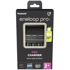Panasonic Eneloop BQ-CC65E 2/4db AA/AAA gyors akkutöltő