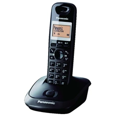 Panasonic KX-TG2511HGT kihangosítható hívóazonosítós titánfekete dect telefon (Újracsomagolt)