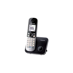 Panasonic KX-TG6811PDB fehér háttérvil. kihangosítható hívóazonosítós fekete dect telefon