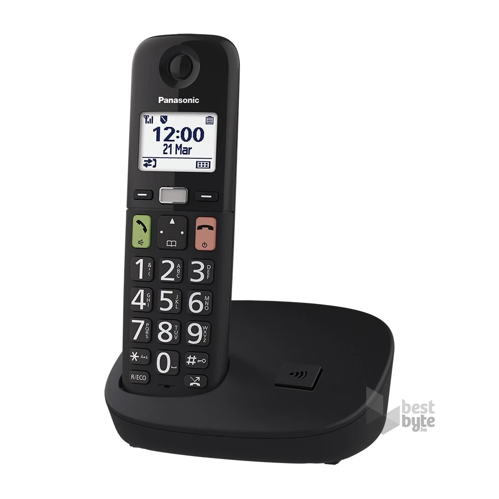 Panasonic KX-TGU110FXB fekete dect telefon