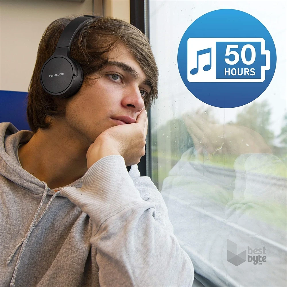 Panasonic RB-HF420BE-K Bluetooth fekete fejhallgató