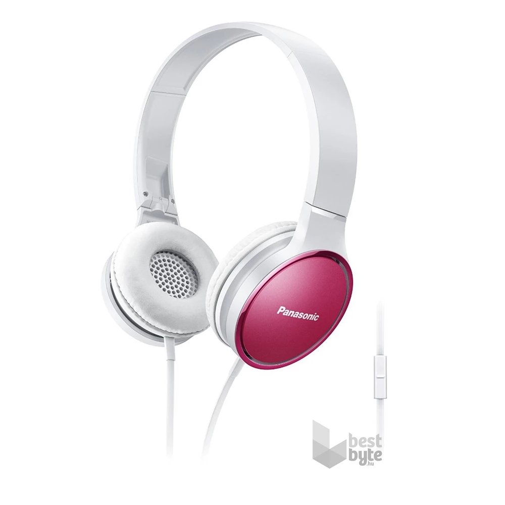 Panasonic RP-HF300ME-P mikrofonos fehér-pink fejhallgató