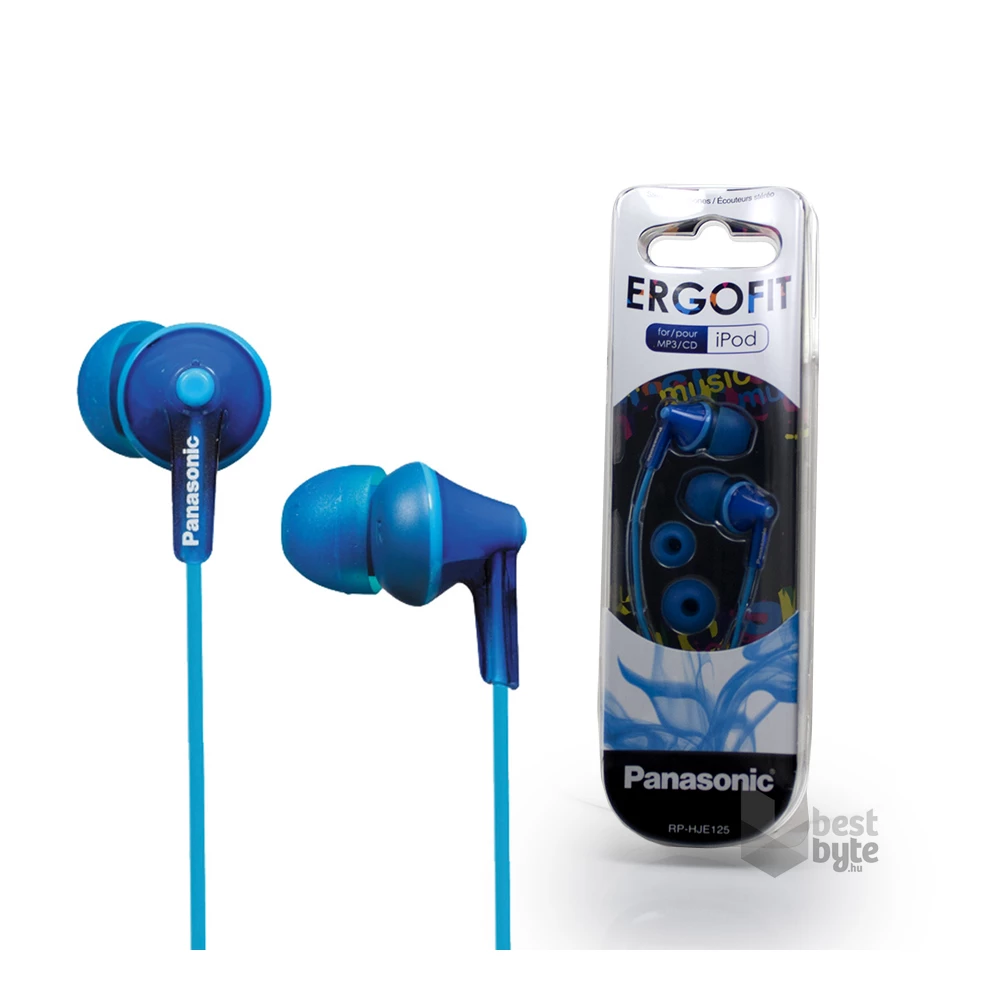 Panasonic RP-HJE125E-A kék fülhallgató