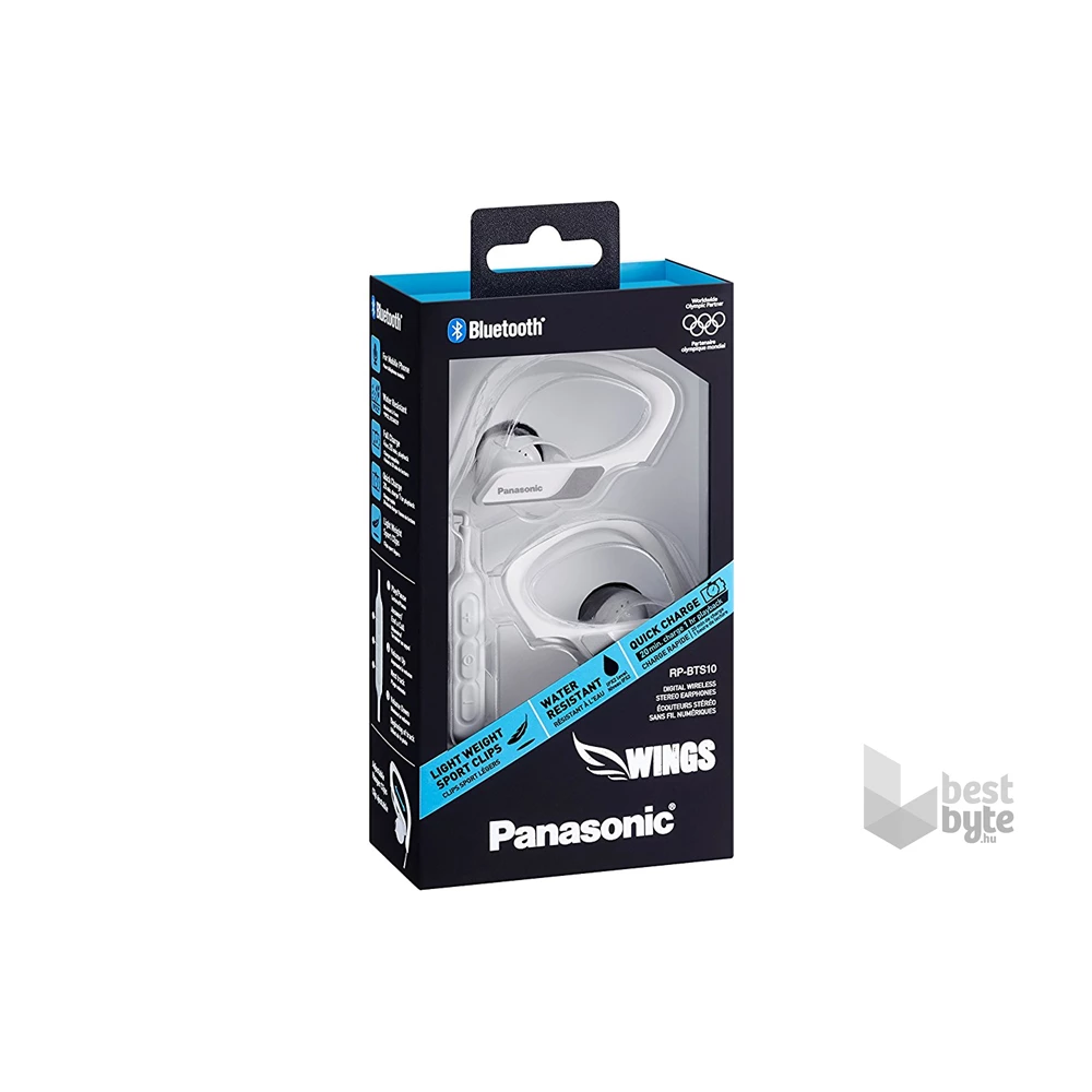 Panasonic RP-BTS10E-W Bluetooth fehér sport fülhallgató