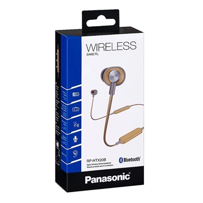 Panasonic RP-HTX20BE-C Ergofit Bluetooth mustársárga fülhallgató