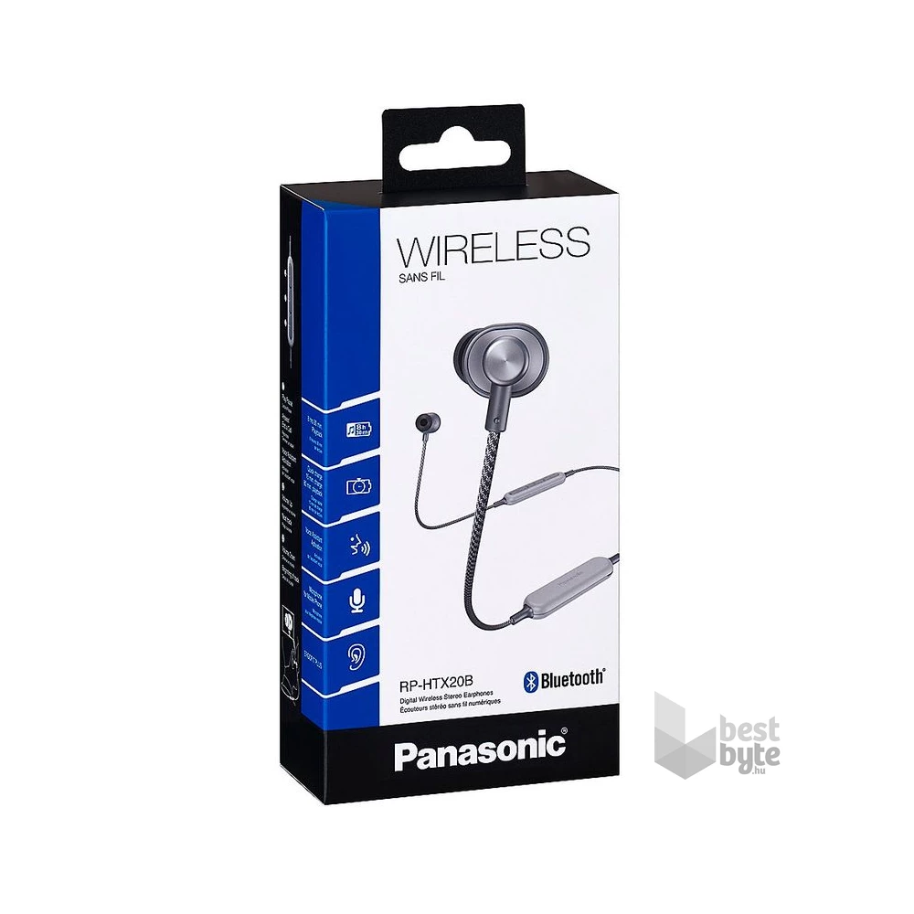 Panasonic RP-HTX20BE-H Ergofit Bluetooth sötétszürke fülhallgató