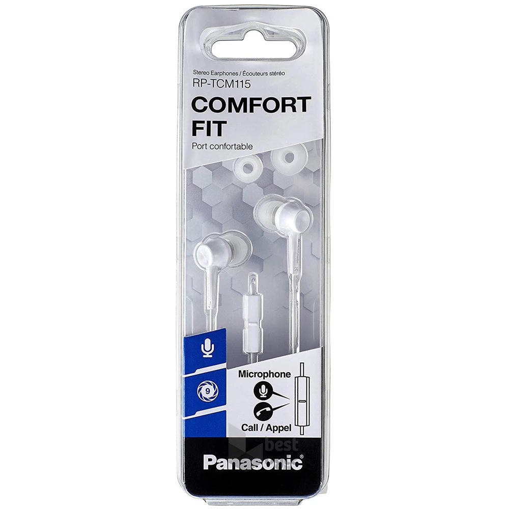 Panasonic RP-TCM115E-W fehér fülhallgató