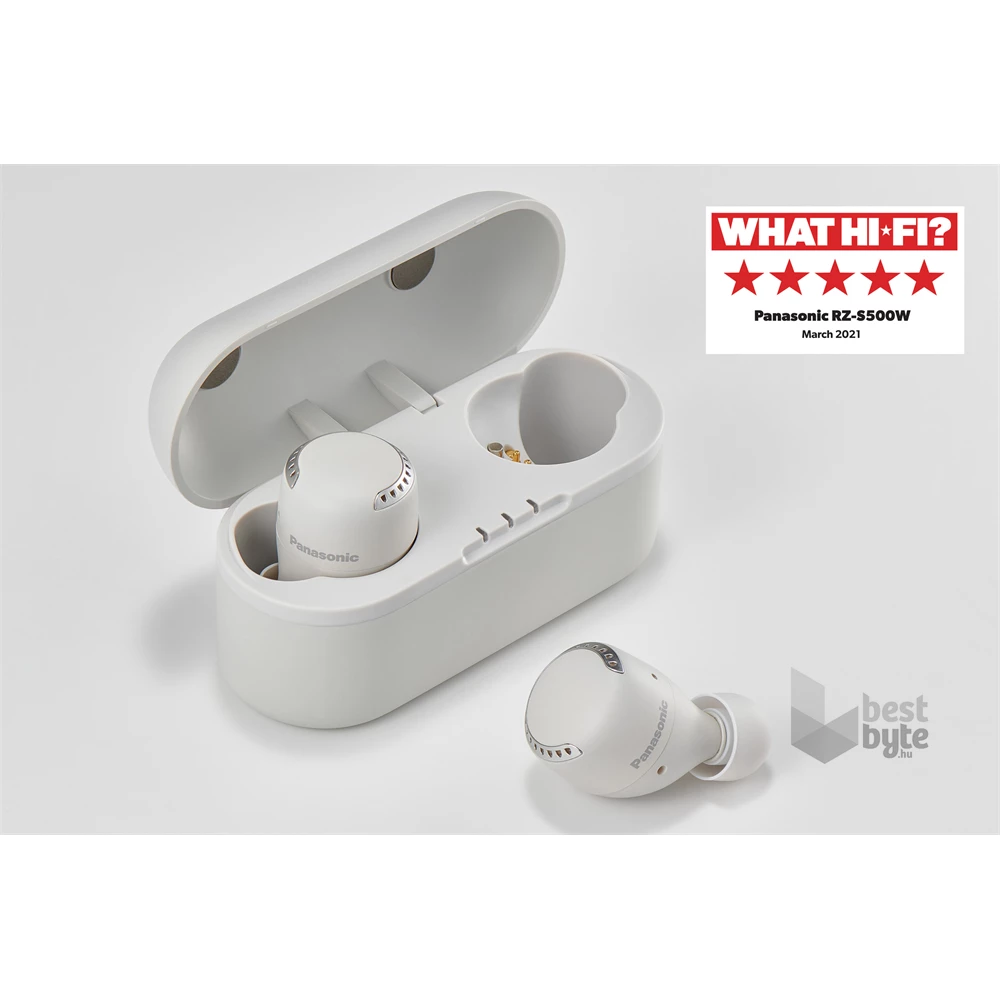 Panasonic RZ-S500WE-W True Wireless Bluetooth aktív zajszűrős fehér fülhallgató