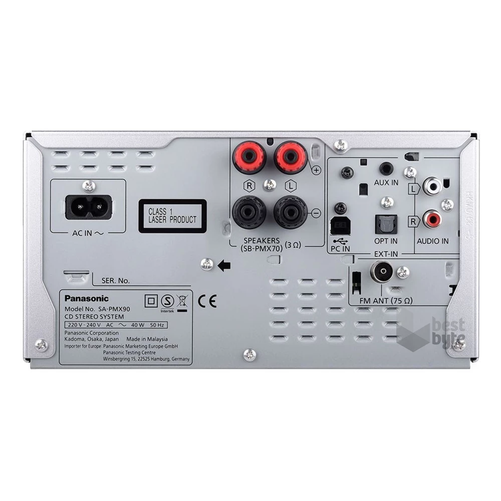 Panasonic SC-PMX90EG-K Hi-Res Audio fekete mikro hifi (Újracsomagolt)