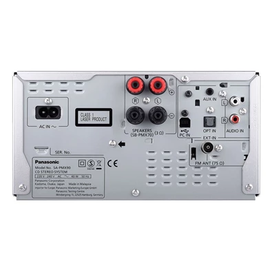 Panasonic SC-PMX90EG-K Hi-Res Audio fekete mikro hifi (Újracsomagolt)