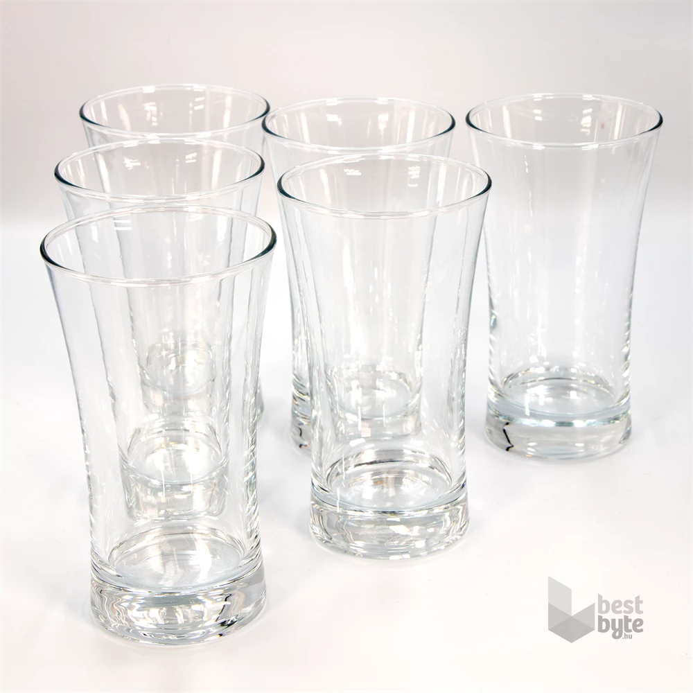 Pasabahce V-Block Long Drink 300ml koktélos pohár szett 6 darabos