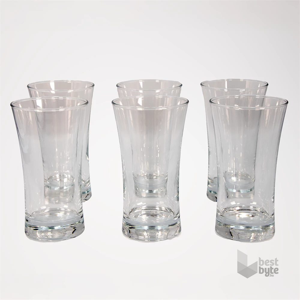 Pasabahce V-Block Long Drink 300ml koktélos pohár szett 6 darabos