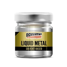 Pentart 30 ml ezüst folyékony fém