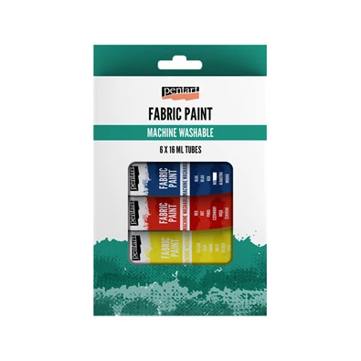 Pentart 6 x 16 ml textilfesték szett