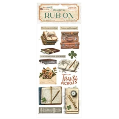 Pentart Art of Travelling notebooks 10,2x21,6 cm kaparós matrica