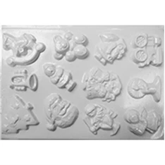 Pentart Karácsonyi 12 motívumos gipszkiöntő forma