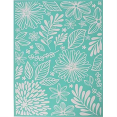 Pentart Levelek és virágok 21,5x27,5 cm szita stencil