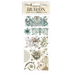 Pentart Sir Vagabond in Fantasy World flowers and butterfly 10,2x21,6 cm kaparós matrica