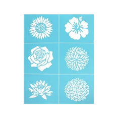 Pentart Virágfejek 21,5x27,5 cm szita stencil
