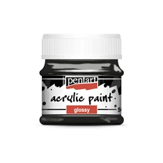 Pentart fényes 50 ml fekete akrilfesték